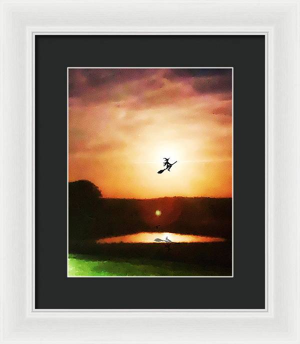 Traveling By Moonlight - Framed Print