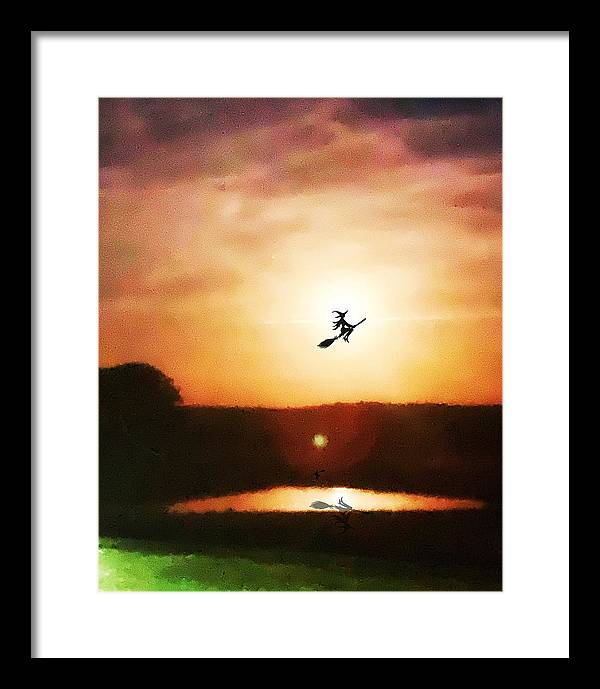 Traveling By Moonlight - Framed Print