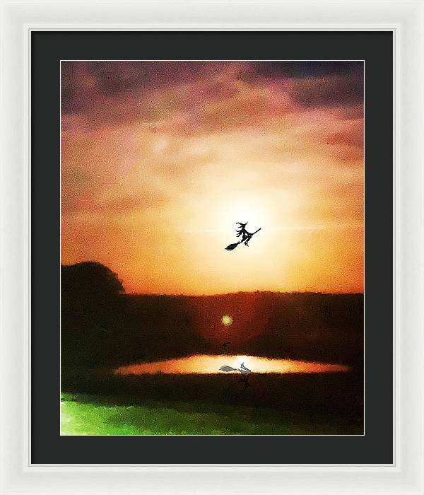 Traveling By Moonlight - Framed Print