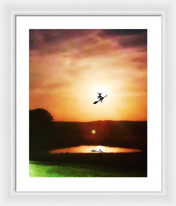 Traveling By Moonlight - Framed Print