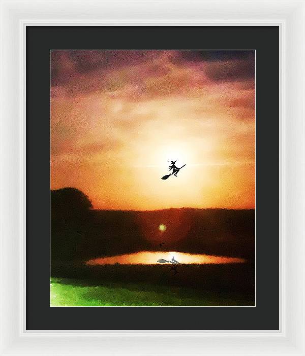 Traveling By Moonlight - Framed Print