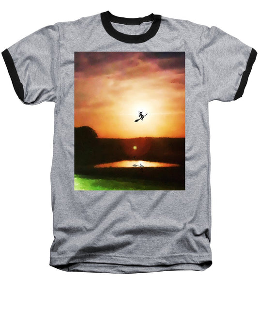 Traveling By Moonlight - Baseball T-Shirt