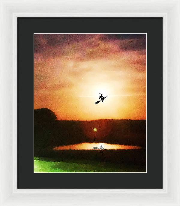 Traveling By Moonlight - Framed Print