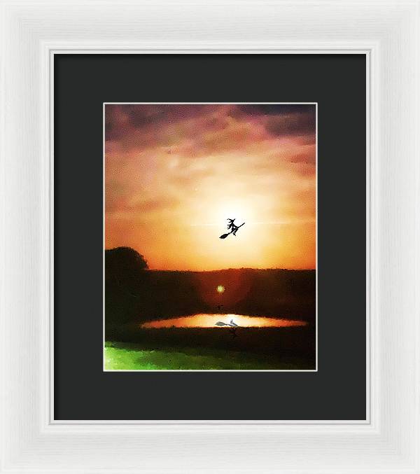 Traveling By Moonlight - Framed Print