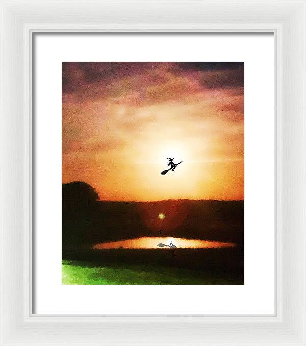 Traveling By Moonlight - Framed Print