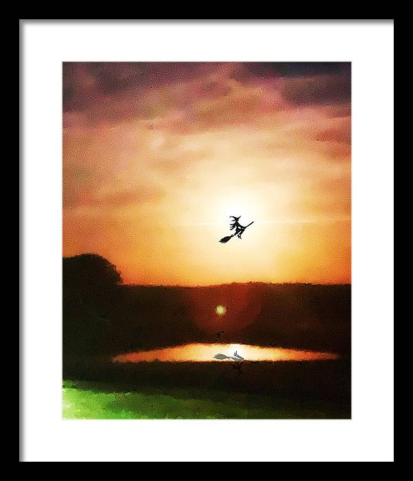 Traveling By Moonlight - Framed Print