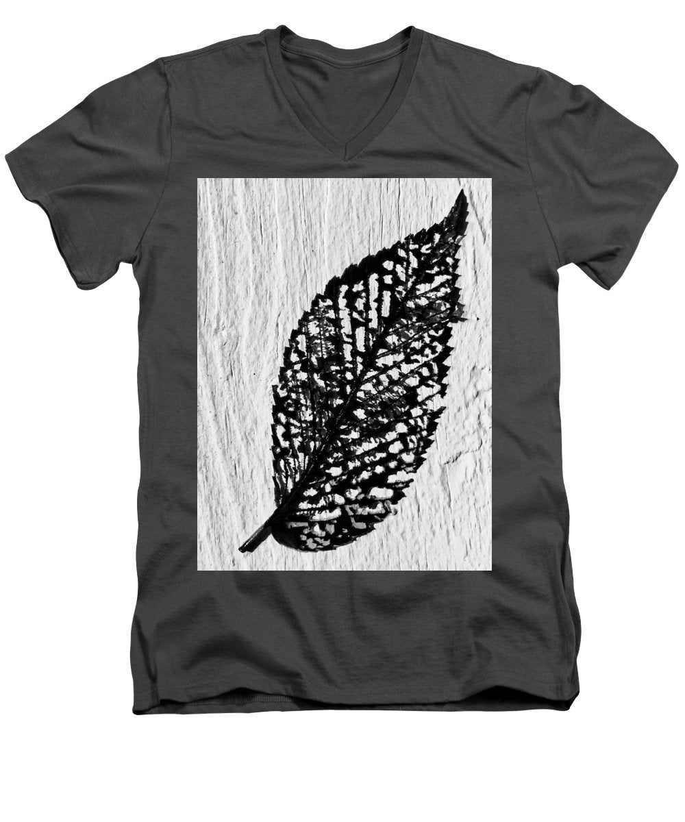 Weathered Leaf - Men's V-Neck T-Shirt