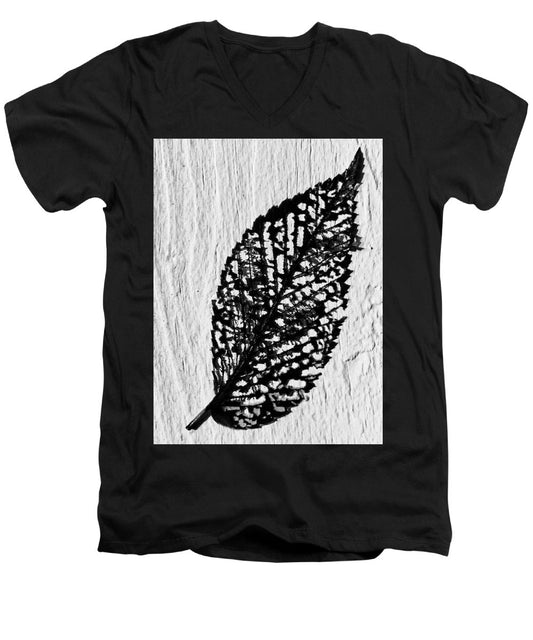 Weathered Leaf - Men's V-Neck T-Shirt