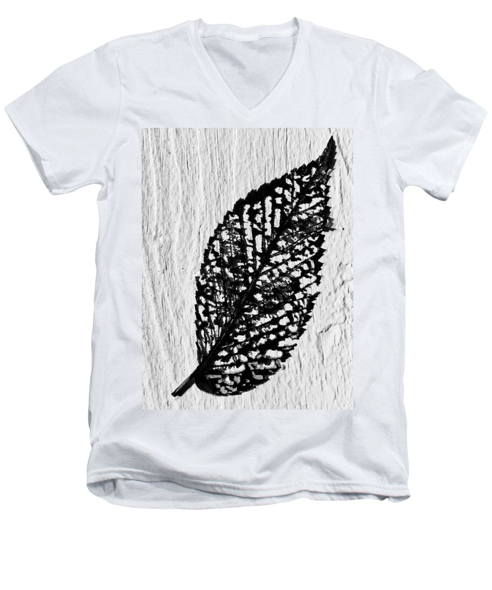 Weathered Leaf - Men's V-Neck T-Shirt