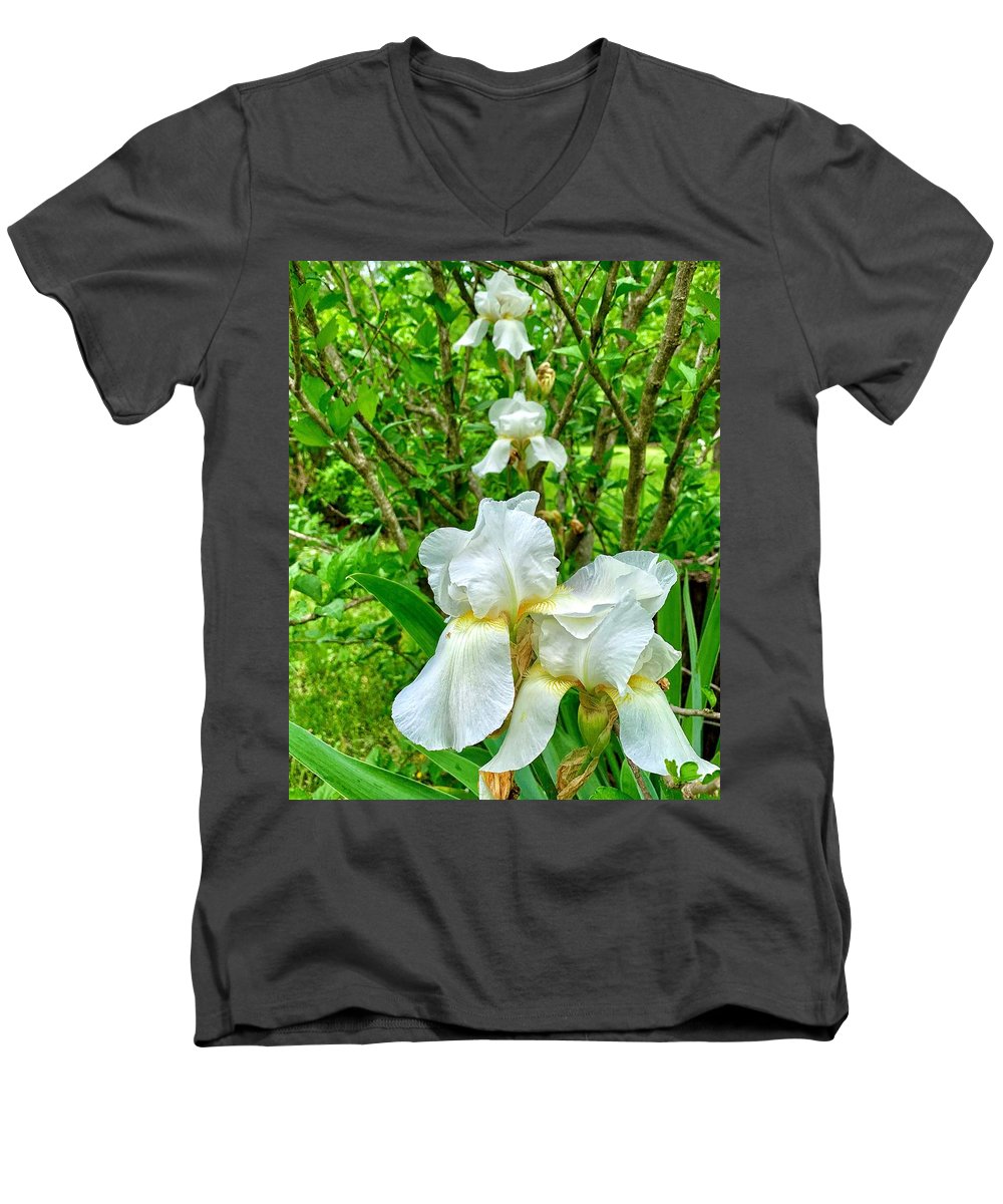 White Iris - Men's V-Neck T-Shirt