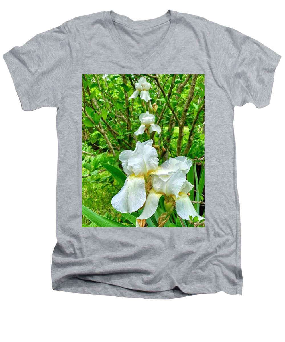 White Iris - Men's V-Neck T-Shirt