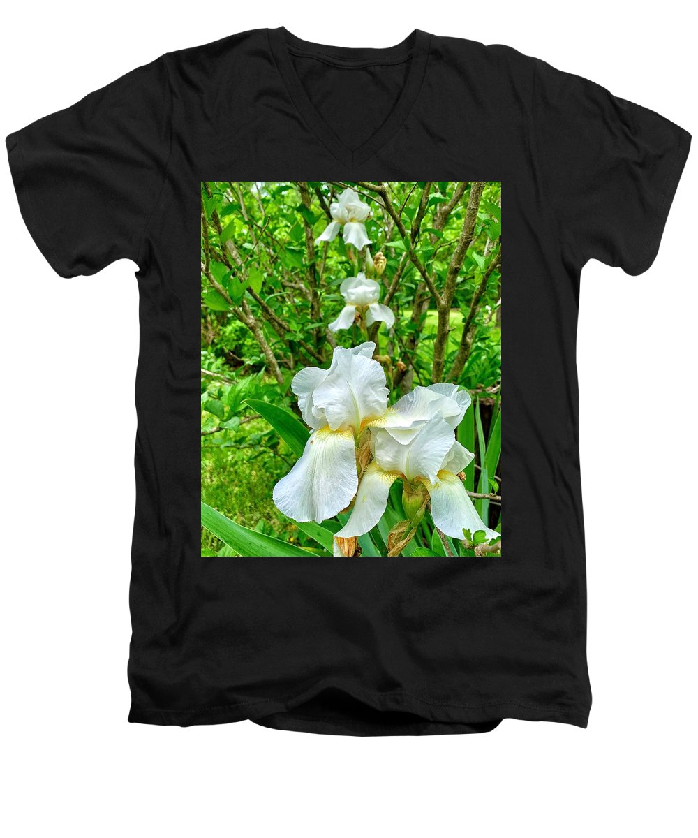 White Iris - Men's V-Neck T-Shirt